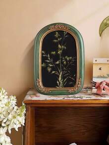 1pc Vintage European Style Resin Carved Decorative Photo Frame, Classical Retro Home Decor Gift, Birthday/Graduation Present - Multicolor - View 12