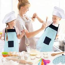 Juego de cocina para niños, Juego de delantal de cocina para niños, Juego de herramientas de horneado y accesorios para pasteles para niños que incluye batidor, rodillo (los patrones y colores pueden variar) Cocina para niños, Juguetes de cocina, Rodillo, Cocina para niños, Horneado para niños, Rodillo, Cocina - Multicolor - Ver 11