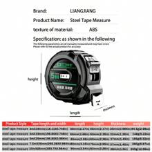 A Fita Métrica de Aço Inoxidável Recém-Atualizada é Reforçada, Impermeável, Resistente ao Desgaste, Resistente a Quedas, com Carcaça Reforçada, Medição de Alta Precisão de 3m, 5m, 7m, 10m, e Diversas Especificações Disponíveis para Seleção