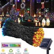 1pc Solar Powered String Lights, Outdoor Decorative Lights, 72FT LED String Lights, 8 Lighting Modes, Garden Decor Lights, Christmas Decor Lights (Multiple Sizes), Party Decor, Home Decor, Halloween, Christmas, Autumn, Winter Decoration Lights Christmas Decoration Christmas Tree Gift Decor Thanksgiving Wedding For Gifts Indoor Outdoor Garden Holiday Halloween Christmas Decor Thanksgiving Wedding For Gifts Indoor Outdoor Garden Holiday Halloween Decor Halloween Ornaments - Multicolor - View 12