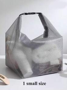 Große wasserdichte Aufbewahrungstasche, Reise Make-up Organizer Handtasche, Kordelzugbeutel für Männer & Frauen, Outdoor Schwimmen Fitness Kulturtasche mit Trocken- und Nassfach