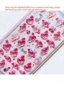 Sanrio Sanrio 1/5pcs Cute Japanese-Style Sanrio Fun Stickers - Cinnamoroll, My Melody Cartoon 3D Relief Stickers For Mobile Phones, 3D Decorative Stickers,Sticker Party Christmas Birthday Decoration Gift Western Stickers, Scrapbook High Quality Stickers, Graffiti Stickers, Diary, Laptop, Bumper, Skateboard, Water Bottle, Computer, Cartoon, Safety Helmet, Car Stickers, Stickers Can Bring A Lot Of Fun To Your Life, Making It The Perfect Gift For Adults