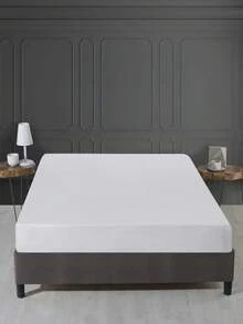 Quilted Waterproof Mattress Protector – 100% Micro Polyester – Sizes: 90x190, 200x200, 200x220 Cm – Soft,Breathable & Silent - White - View 4