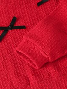 2pcs/Set Girls Casual Everyday Butterfly Jacquard Top And Distressed Light Wash Denim Jeans Pants