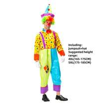 [Halloween Bestseller] Adult Clown COS Costume Full Set, Clown Costume Suitable For Men And Women, Circus Theme Party Performance Outfit - Multicolor - View 11