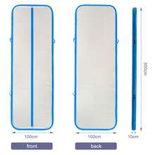 Shoze Air Floor Mat 10ft Tumbling Mat Inflatable Gymnastics Mat Thick With Pump For Youth/Adults - Blue with Pump - View 5