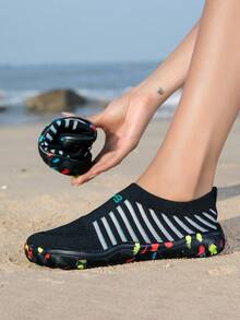 ZVB Couples Water Shoes Suitable For Barefoot Lovers, Soft-Soled Women's Beach Shoes For Swimming, Diving, Outdoor Quick-Drying Summer Sandals, Fishing Water Shoes, Breathable Wading Shoes