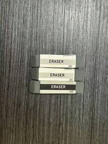 3 件装磨砂半砂橡皮擦 | 学生适用钢笔和中性笔橡皮擦 | 考试级干净，无残留 | 两用可擦设计 - 彩色 - 查看 11