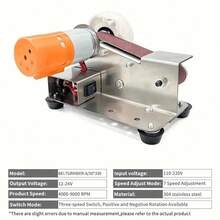 Mini Electric Belt Sander DIY Polishing Grinding Machine Cutter Edges Sharpener - 查看 8