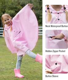 Lightweight Rain Poncho Waterproof Outwear Rain Coat Shirt Short Sleeve Shirt Long Sleeve Shirt Graphic Shirt Printed Shirt Solid Color Shirt Shirt Button Down Shirt Dress Shirt Henley Shirt Sweatshirt Hoodie Pullover Hoodie Zip Up Hoodie Cardigan Sweater Pullover Sweater Vest Dress Dress Party Dress Summer Dress Winter Dress Long Dress Short Dress Skirt A Line Skirt Pleated Skirt Skirt Maxi Skirt Shorts Shorts Cargo Shorts Athletic Shorts Board Shorts Pants Jeans Pants Cargo Pants Sweatpants Leggings Joggers Track Pants Overalls Jumpsuit Romper Sleepwear Nightgown Slippers Sandals Flip Flops Sneakers Running Shoes Tennis Shoes Basketball Shoes Boots Rain Boots Snow Boots Hiking Boots Hat Baseball Cap Hat Beanie Scarf Mittens Gloves Socks Knee High Socks Ankle Socks Stockings Uniform School Uniform Sports Uniform Costume Princess Costume Costume Costume Fairy Costume Animal Costum - Pink - View 3