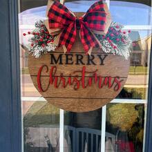 Christmas Welcome Sign, Christmas Holiday Welcome Sign Front Door Porch Decor For Bar Outdoor Indoor, Home Decor, Christmas Decoration, Christmas Front Door Decor, Christmas Wreath For Front Door
