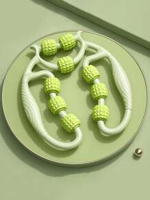 1pc 9-Wheel Leg Massager, Rolling Leg Clamp, Relieve Muscle, Unblock Meridians, Kneading Relaxation, Roller Design, Suitable For School, Back To School, Travel, Travel Essential, Home Essential, Spa, Massage Tool, Massage, Massager, Spa