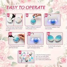 500g/300g/100g UV Resin Kit - Crystal Clear Epoxy Resin For Jewelry Making | Fast Curing Under UV Light | DIY Pendant, Earrings, Crafts | Bubble-Free, High Gloss - 16oz/472ml - View 6