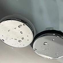 1 件装洗脸盆溢流环，精美装饰盖，水槽溢流塞，塑料不锈钢面盆溢流环 - 銀色 - 查看 9