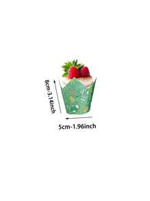 50 Stück/100 Stück Weihnachts-Themen Tulpen Cupcake Förmchen, fettdichte Backförmchen, geeignet für Weihnachten, Geburtstage und Feiertagspartys, unverzichtbar für Weihnachtsbäckerei! Weihnachten Weihnachtsdekoration Weihnachtspyjamas Weihnachtsgeschenke Weihnachtsdekoration