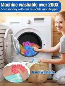 2pcs Colorful Snow Neil Cleaning Shoe Cover, Multi Functional Mop Cover, Lazy Cleaning Gospel, One Step Cleaning, Embarking On A Portable Cleaning Experience, Dual Use For Dry And Wet, Essential For Home Cleaning, Suitable For Daily Household Cleaning Use, Making Floor Mopping More Easy And Fun