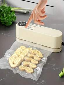 Portable Heat Sealer/Heat Sealing Machine/Handheld Snack Sealer, Manual Plastic Bag Sealer, USB Rechargeable, 1200mAh Lithium Battery, Compact Kitchen & Food Service Equipment