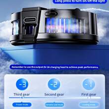 RGB手机散热器 - 便携式RGB手机散热风扇 | 磁吸式手机散热器，散热面积更大，适用于手机/平板电脑/iPad，轻巧便携