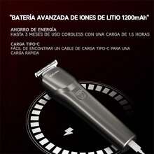 ENCHEN - Afeitadora eléctrica multifuncional Beardo 2, uso en casa, barberías y salones, máquina de corte con bloqueo integrado y batería de larga duración, hoja de precisión para un afeitado suave y cómodo.