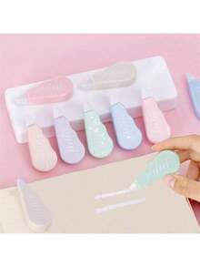Macaron Color Correction Tape, Student Smear Correction Error Correction Tape For Instant Correction, Cute Correction Belt Mini Candy Color Student Correction Tape, Easy To Carry, Gifts For Beginning And Graduation Back To School