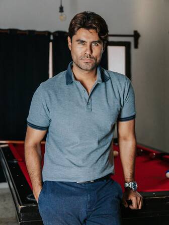 PLATINUM STORES Playera Polo Hombre Casual Gris Claro detalles Gris Oscuro Manga Corta Algodón Suave Cómoda Ligera Oficina Formal Informales Diseño Moderno y Elegante Alta Calidad Comodidad