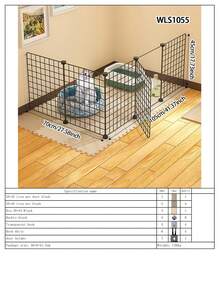 Easy Install Indoor Cat Fence, Home Use Rabbit Fence, Dog Cage, Cat Game Fence, Cat Gate, Cat Cage - Multicolor - View 22