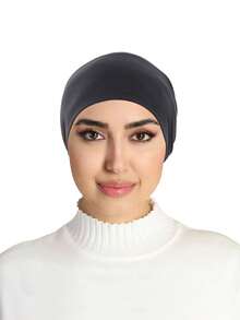 休闲百搭丝滑发帽 - 黑色-a - 查看 2