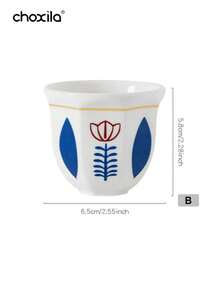 choxila 1个中东风格甜点碗/杯，郁金香或椰子树图案，可用作茶几上的零食和水果托盘，高品质托盘，适合家庭聚会、下午茶、卧室、客厅和酒店使用。 - 甜點碗 - 查看 11