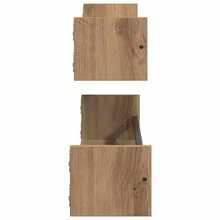 vidaXL Wandregale 2 Stk. Artisan Eiche 80x16x14 cm Holzwerkstoff - Braun - Übersicht 6
