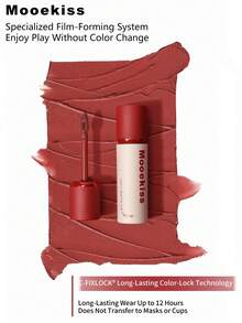 Mooekiss Velvet Matte Lip Gloss, Moisturizing Non-Drying (03) - 03 Spring Pink Peach - View 3