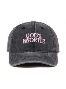 1 件女士“上帝最爱”刺绣棒球帽，适合日常、节日和聚会 - A - 查看 18