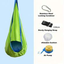 升级版多色舒适充气吊床，带座垫，可手洗，适合室内外休闲娱乐，是感恩节、圣诞节或新年庆祝活动的完美礼物