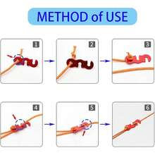 Wind Rope Buckle For Quick Knotting And Versatile Tent Adjustment Buckle