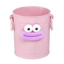 5个彩色大嘴巴铅笔筒，长腿大嘴怪兽铅笔杯带字母贴纸，桌面收纳桶造型，可爱趣味香肠嘴化妆刷收纳盒，DIY桌面文具收纳包 - 彩色 - 查看 37