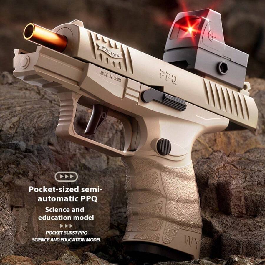 2025-1 szt. Nowy pistolet zabawkowy z tworzywa ABS PPQ, pistolet powtarzalny dla dzieci, pistolet na miękkie kule PPQ, bitwa dla dwóch graczy, konkurencyjny pistolet na miękkie jajka, to prawdziwa dekompresja! Nie można się zatrzymać, Taiyuan jest kreatywny – różnorodność stylów kolorystycznych, idealny prezent świąteczny dla dzieci, prezenty urodzinowe, zabawki na prezent, prezenty wielkanocne, prezenty na Halloween, idealne prezenty, prezenty