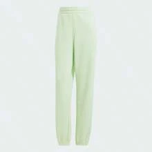 Adidas Essentials Jogger Pants Women's Small Green Fleece Tapered Leg SRT330 - Green - View 4