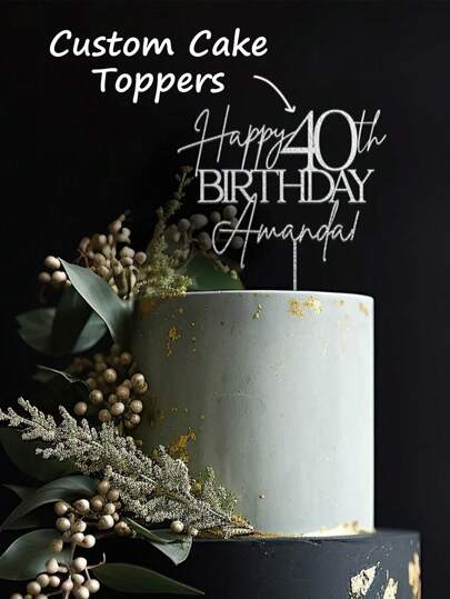 1/3/5pcs Wedding Cake Topper Picks, Personalized Cake Decoration Picks, Rustic Wedding Cake Toppers, Customized Mr & Mrs Cake Toppers, Wedding Cake Decorations, Golden Wedding, Multifunctional, Decorative, Reusable, Exquisite, Fashionable, High Quality, Colorful, Modern, Customizable, Personalized, Unique, Ideal Gift For Him