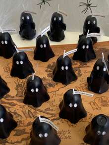 1 Stück Halloween Geist geformte duftende Kerze, handgemachtes duftendes Kerzendekoration, geeignet für Feste, Heimdekoration, Restaurants, Geburtstage, Partys, Badezimmer