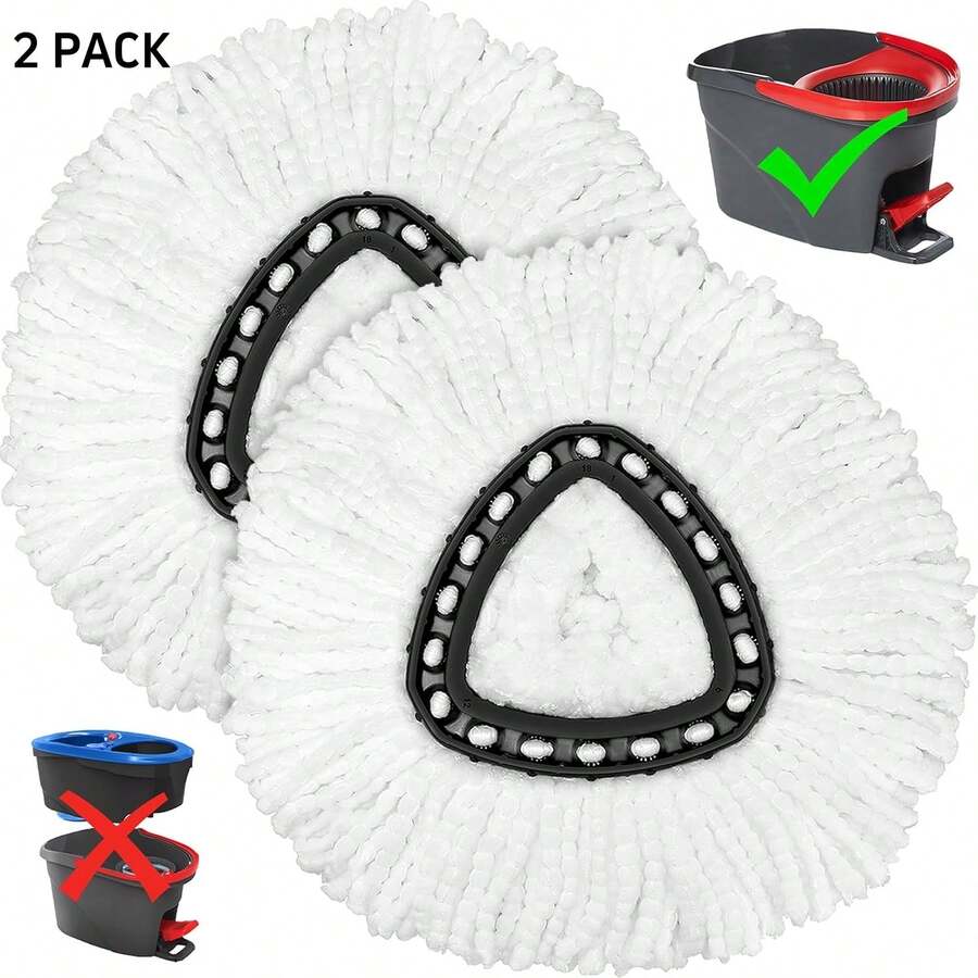 Repuestos para mopa giratoria O-Cedar, repuestos de microfibra para mopa giratoria, fácil limpieza, 1 unidad - Blanco - Ver 1