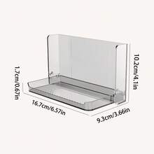 1pc Bathroom Mirror Cabinet Storage Box, Minimalist Makeup Remover Pad Organizer Rack, Dorm Room Essential