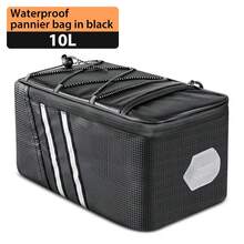 NEWBOLER NEWBOLER Bicycle Rear Seat Bag MTB Bike Rack Bag Trunk Pannier Cycling Large Capacity Waterproof Travel Bag With Rain Cover