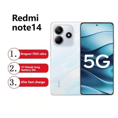 Xiaomi 小米 Redmi Note 14 智能手机，6+128GB，IP64 防水，7.99mm 纤薄机身，天玑 7025-Ultra 芯片，120Hz 高刷新率，5110mAh 大电池，持久续航，中文版双卡双待，支持中英文