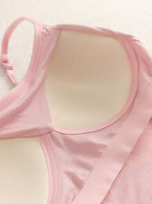 4pcs/Set Basic Camisole With Built-In Padded Bra, Workout - Multicolor - View 6