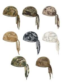 Men's Camouflage Cycling Headband, Seamless Quick-Dry Design, Moisture-Wicking, Windproof, Dustproof, Anti-UV, For Professional Outdoor Styling - Multicolor - View 11