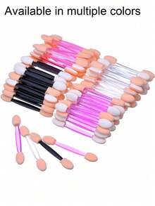 100片装、50片装、10片装美甲海绵魔术棒、双头海绵刷、渐变美甲刷、手夹、附钻刷 - 彩色 - 查看 8