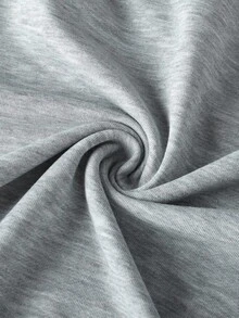 一件装少女加厚保暖保暖极简印花卫衣，适合年轻学生穿着，秋冬季长袖上衣，Y2K/休闲/街头/时尚/极简/可爱/学院风 - 灰色 - 查看 7