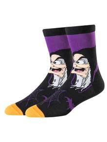 Disney 4双装官方反派角色圣诞新年礼物袜，卡通圣诞新年动画男士袜子，新奇有趣的卡通人物袜子 - 彩色 - 查看 6