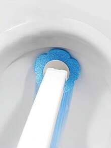 Bộ cọ và miếng bọt biển vệ sinh, làm bằng nhựa polypropylene, thích hợp cho gia đình và khách sạn, làm sạch kỹ lưỡng, dễ vệ sinh, phụ kiện phòng tắm thiết yếu, tiện lợi khi sử dụng. - Nhiều màu - Xem 3