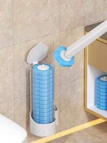 Bộ cọ và miếng bọt biển vệ sinh, làm bằng nhựa polypropylene, thích hợp cho gia đình và khách sạn, làm sạch kỹ lưỡng, dễ vệ sinh, phụ kiện phòng tắm thiết yếu, tiện lợi khi sử dụng. - Nhiều màu - Xem 1