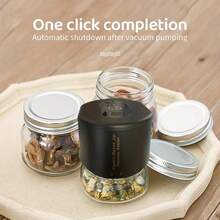 Cordless Mason Jar Vacuum Sealer, Wide Mouth & Regular Mouth Compatible, Ideal For Food Storage & Fermentation